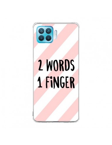 Coque Oppo Reno4 Lite 2 Words 1 Finger - Maryline Cazenave