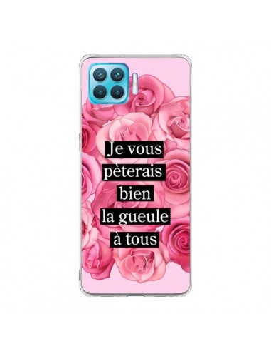 Coque Oppo Reno4 Lite Je vous pèterais Fleurs - Maryline Cazenave