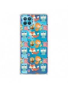 Coque Oppo Reno4 Lite Renard Ecureuil Lapin Hibou...