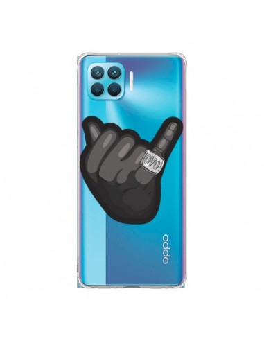 Coque Oppo Reno4 Lite OVO Ring bague Transparente - Mikadololo