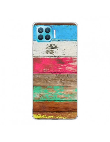 Coque Oppo Reno4 Lite Eco Fashion Bois - Maximilian San