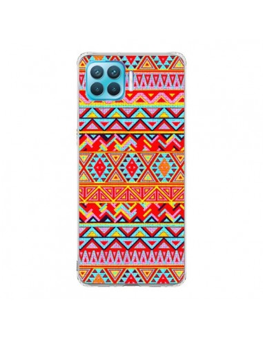 Coque Oppo Reno4 Lite India Style Pattern Bois Azteque - Maximilian San