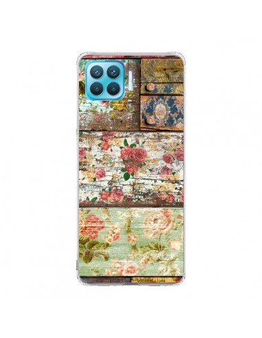 Coque Oppo Reno4 Lite Lady Rococo Bois Fleur - Maximilian San