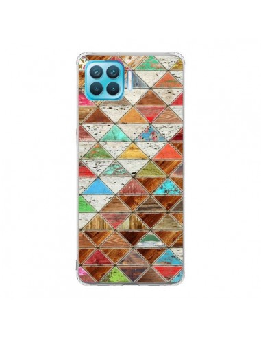 Coque Oppo Reno4 Lite Love Pattern Triangle - Maximilian San