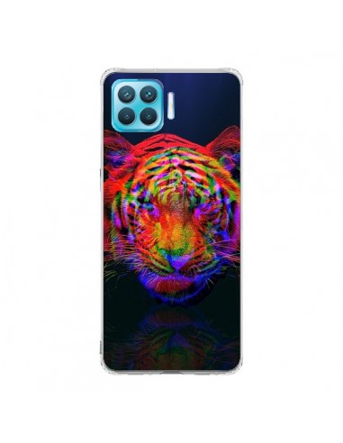 Coque Oppo Reno4 Lite Tigre Beautiful Aberration - Maximilian San