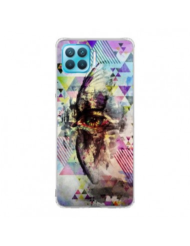 Coque Oppo Reno4 Lite Oeil Triangle Oiseau Cry Bird - Maximilian San