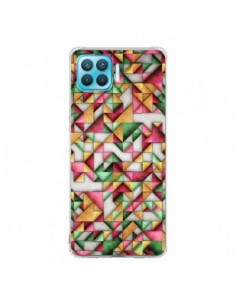 Coque Oppo Reno4 Lite Azteque Triangle Geometric World -...