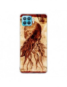 Coque Oppo Reno4 Lite Octopu Skull Poulpe Tête de Mort -...
