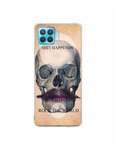 Coque Oppo Reno4 Lite Rock Skull Tête de Mort -...