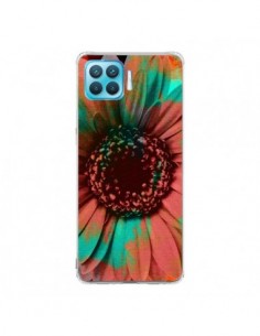 Coque Oppo Reno4 Lite Tournesol Lysergic Flower -...