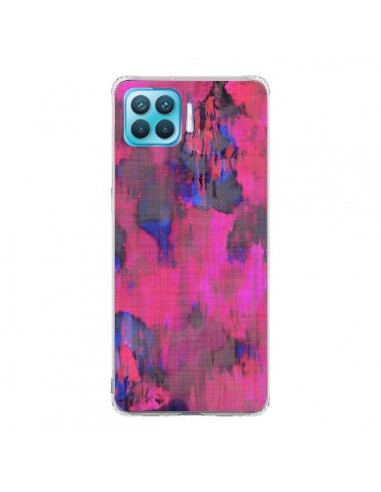 Coque Oppo Reno4 Lite Fleurs Rose Lysergic Pink - Maximilian San