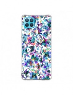 Coque Oppo Reno4 Lite Aquatic Flowers Blue - Ninola Design