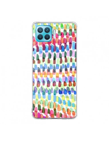 Coque Oppo Reno4 Lite Artsy Strokes Stripes Colorful - Ninola Design