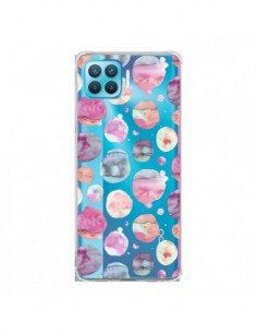 Coque Oppo Reno4 Lite Big Watery Dots Pink - Ninola Design