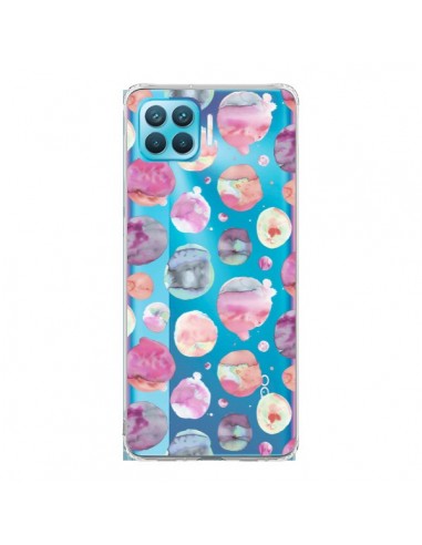 Coque Oppo Reno4 Lite Big Watery Dots Pink - Ninola Design