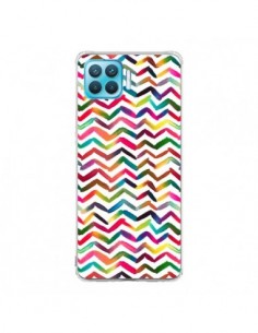Coque Oppo Reno4 Lite Chevron Stripes Multicolored -...