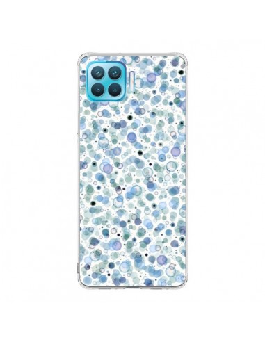 Coque Oppo Reno4 Lite Cosmic Bubbles Blue - Ninola Design