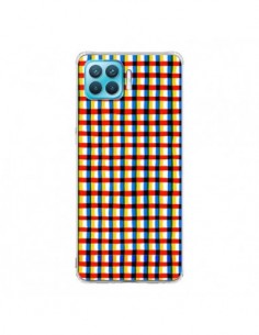 Coque Oppo Reno4 Lite Crossed Eyes Lines Red - Ninola Design