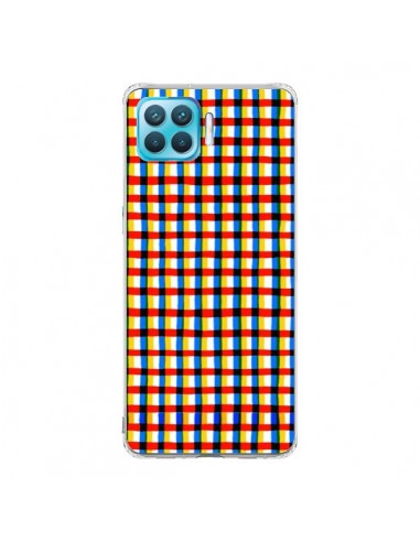 Coque Oppo Reno4 Lite Crossed Eyes Lines Red - Ninola Design