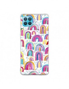 Coque Oppo Reno4 Lite Cute Watercolor Rainbows - Ninola...
