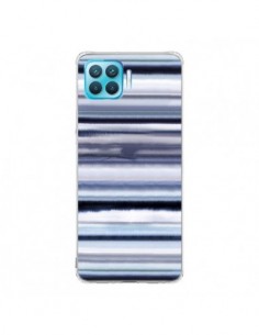 Coque Oppo Reno4 Lite Degrade Stripes Watercolor Navy -...