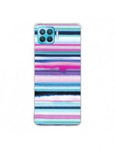Coque Oppo Reno4 Lite Degrade Stripes Watercolor Pink -...