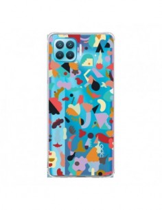 Coque Oppo Reno4 Lite Dreamy Animal Shapes White - Ninola...