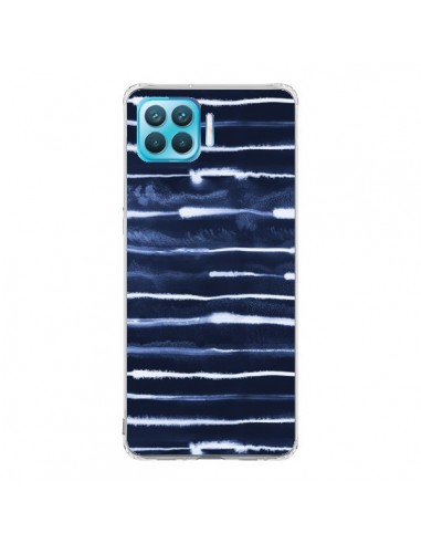 Coque Oppo Reno4 Lite Electric Lines Navy - Ninola Design