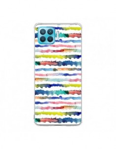 Coque Oppo Reno4 Lite Gingham Vichy Yellow - Ninola Design