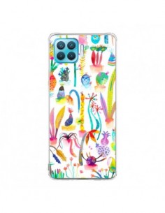 Coque Oppo Reno4 Lite Little Textured Dots White - Ninola...