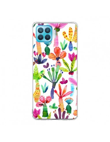 Coque Oppo Reno4 Lite Overlapped Watercolor Dots - Ninola Design