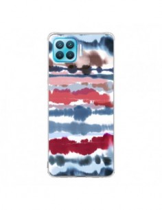 Coque Oppo Reno4 Lite Smoky Marble Watercolor Dark -...