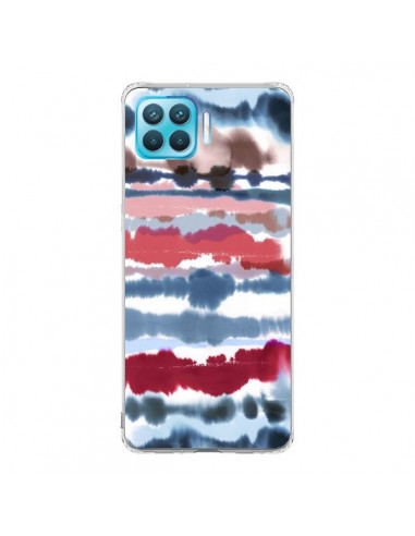 Coque Oppo Reno4 Lite Smoky Marble Watercolor Dark - Ninola Design