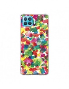 Coque Oppo Reno4 Lite Speckled Watercolor Blue - Ninola...