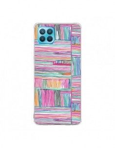 Coque Oppo Reno4 Lite Watercolor Linear Meditation Pink -...