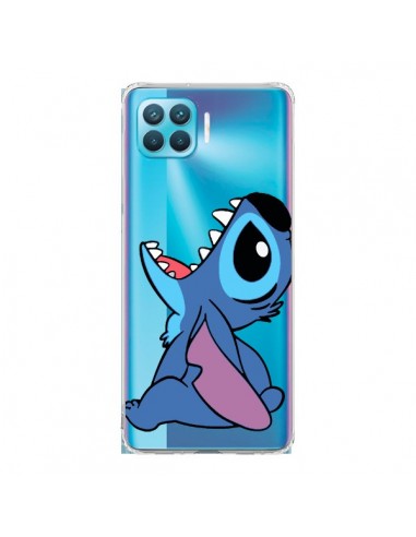 Coque Oppo Reno4 Lite Stitch de Lilo et Stitch Transparente