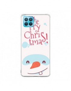 Coque Oppo Reno4 Lite Bonhomme de Neige Merry Christmas...