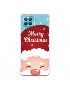 Coque Oppo Reno4 Lite Bonnet du Père Noël Merry Christmas...