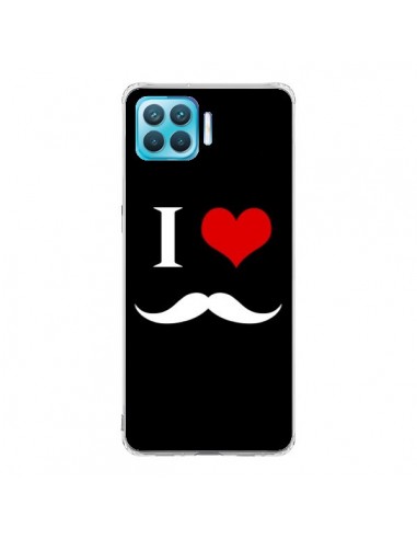 Coque Oppo Reno4 Lite I Love Moustache - Nico