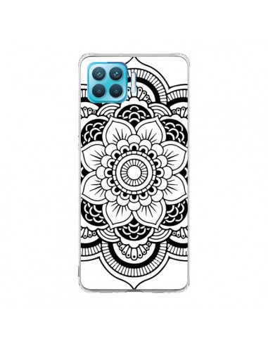 Coque Oppo Reno4 Lite Mandala Noir Azteque - Nico