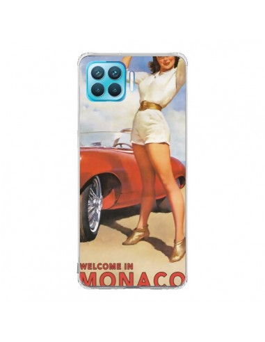Coque Oppo Reno4 Lite Welcome to Monaco Vintage Pin Up - Nico