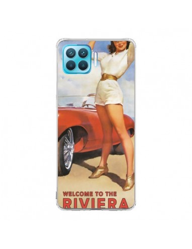 Coque Oppo Reno4 Lite Welcome to the Riviera Vintage Pin Up - Nico