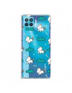 Coque Oppo Reno4 Lite Licorne et Nuages Transparente - Nico