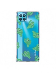 Coque Oppo Reno4 Lite Chute de Cactus Smiley Transparente...