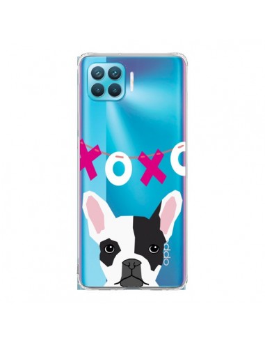 Coque Oppo Reno4 Lite Bulldog Français XoXo Chien Transparente - Pet Friendly