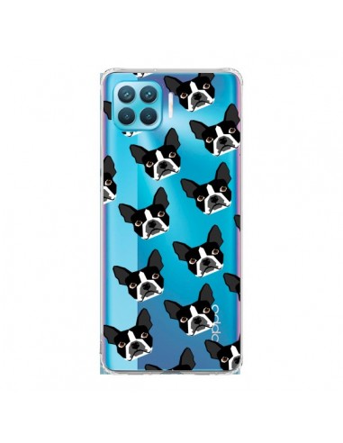 Coque Oppo Reno4 Lite Chiens Boston Terrier Transparente - Pet Friendly