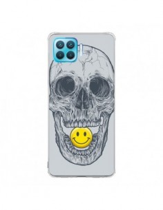 Coque Oppo Reno4 Lite Smiley Face Tête de Mort - Rachel...
