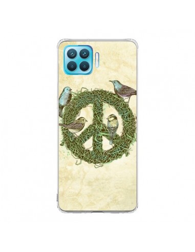 Coque Oppo Reno4 Lite Peace And Love Nature Oiseaux - Rachel Caldwell