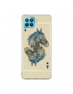 Coque Oppo Reno4 Lite Cheval Carte Jeu Horse As - Rachel...