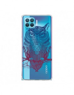 Coque Oppo Reno4 Lite Hibou Chouette Owl Transparente -...